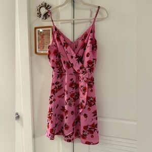 Elegant Pink Floral Dress
